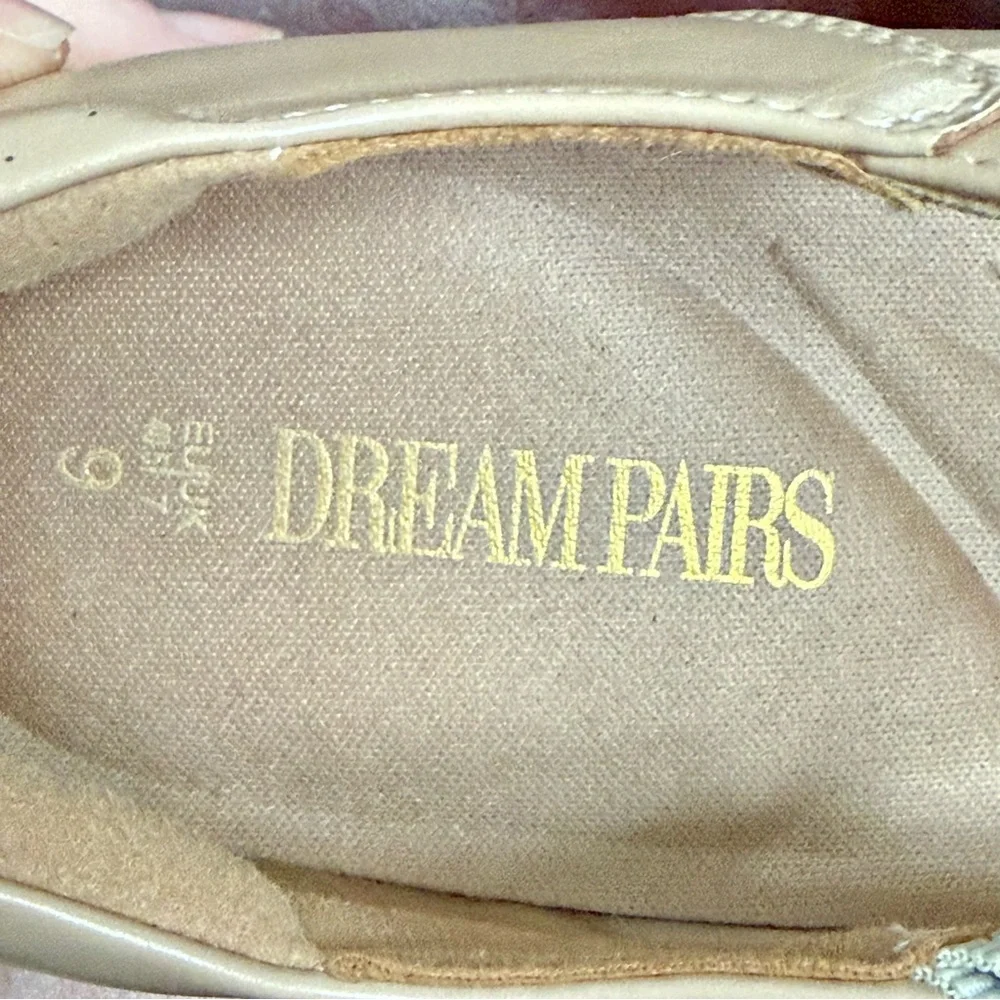 Elegant Cream Dream Pairs Mary Jane Heels Work Office Management Shoes
